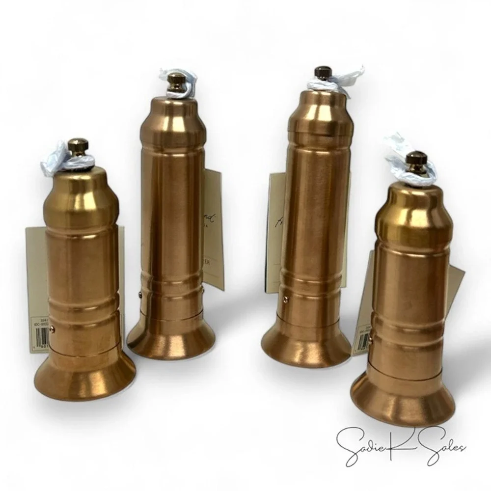 Short & Tall Salt & Pepper Crank Grinder Set Copper‎ - Hearth & Hand Magnolia